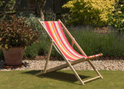Garden Deck Chair - Bright Stripe bright stripe